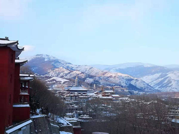 雪中五臺山