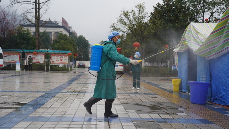 四川劍閣抗疫一線守護(hù)的戰(zhàn)士們