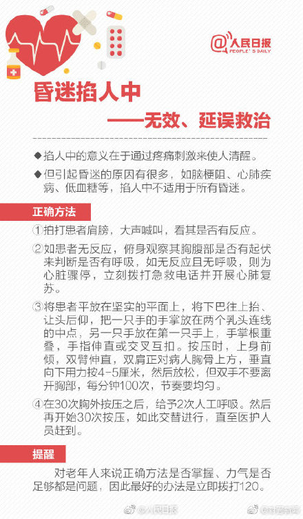 轉(zhuǎn)存！正確急救技能 別被急救土方法坑了