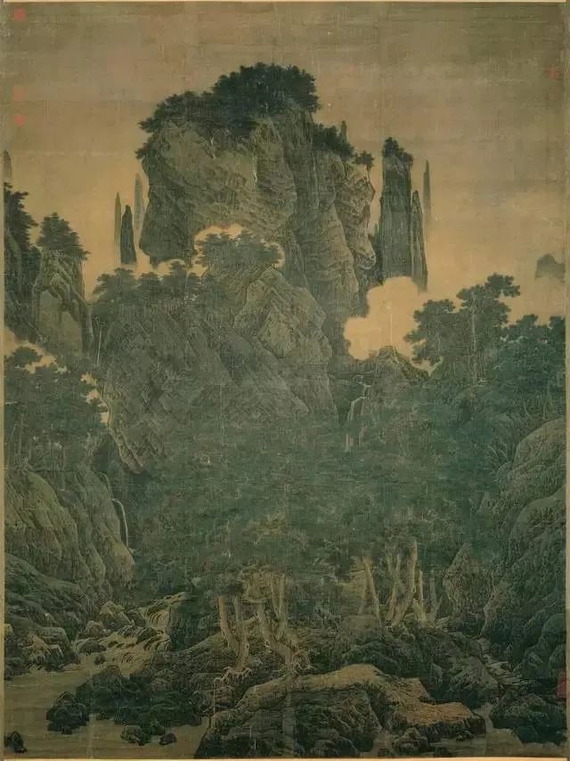 宋代李唐（1066-1150），《萬壑松風圖》。