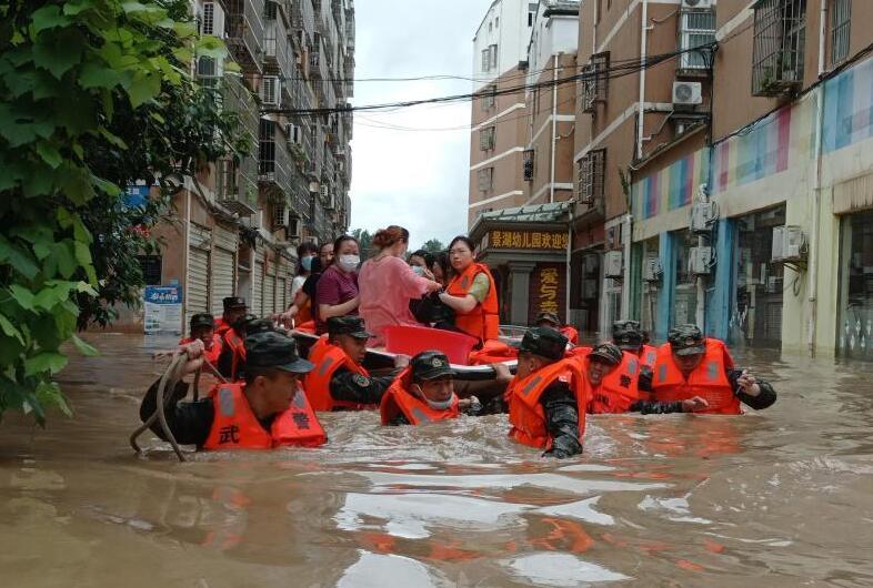 湖北隨州多地因強降雨受災 