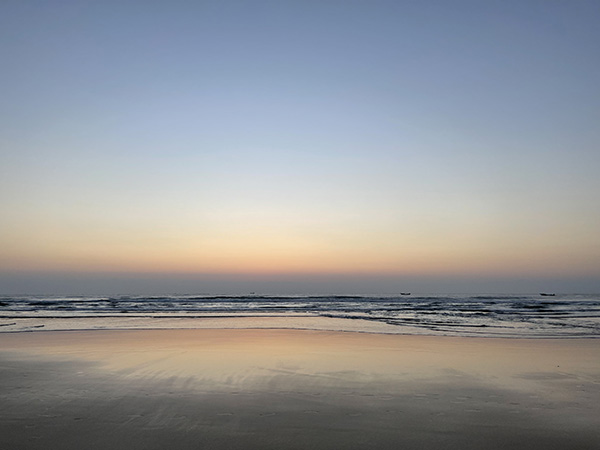 慧秋手機(jī)拍圖——海上日出