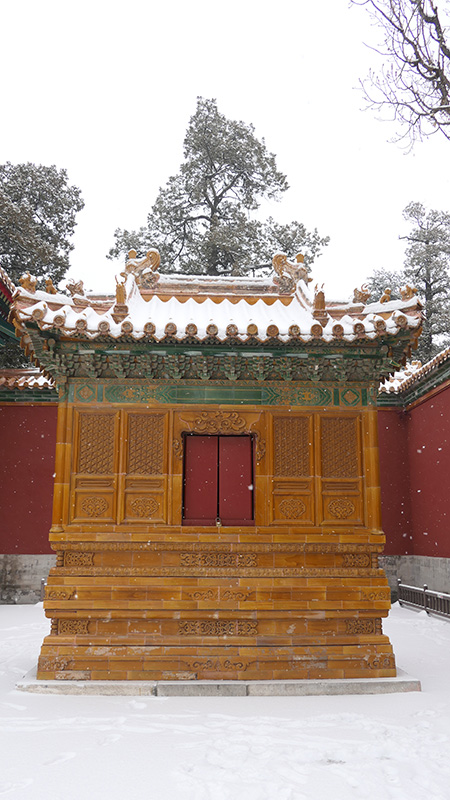 雪中景山公園、故宮