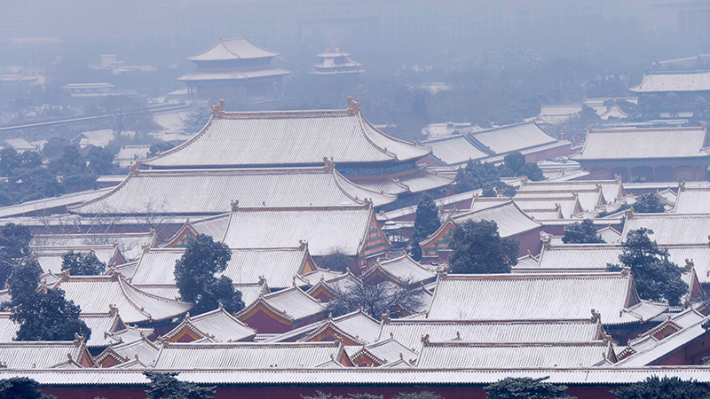 雪中景山公園、故宮——李月攝影