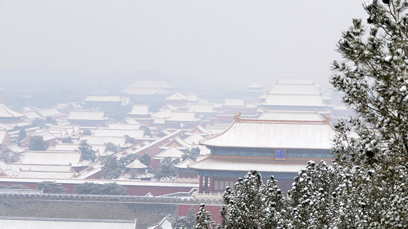 雪中景山公園、故宮——李月攝影