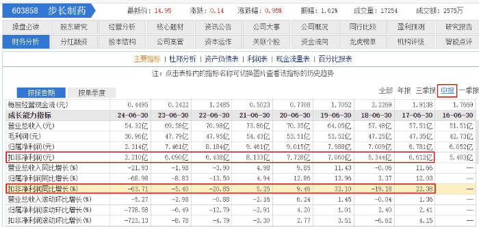 步長制藥2024半年報：營收凈利雙降，銷售費用占總營收38.07%