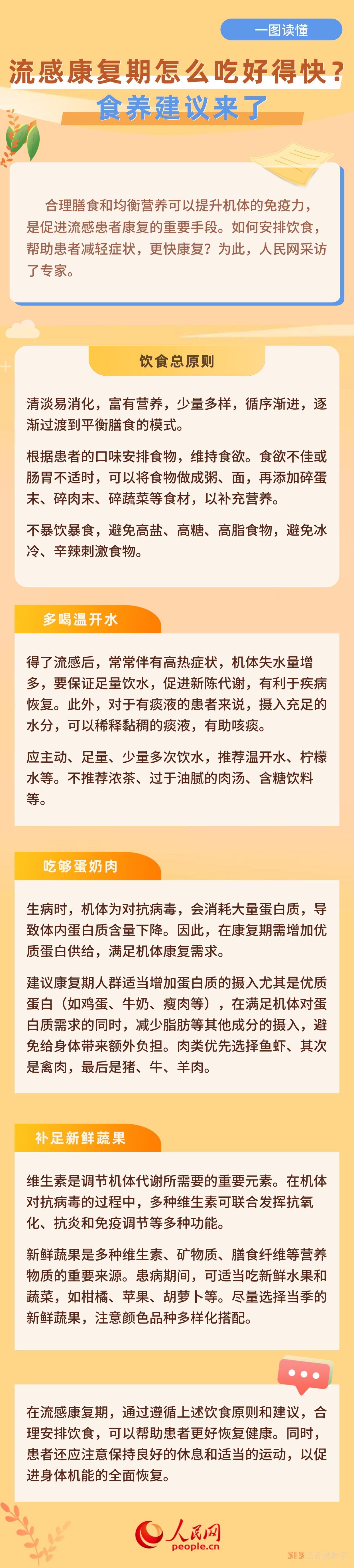 流感康復(fù)期怎么吃好得快？食養(yǎng)建議來了